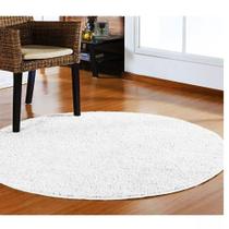Tapete Sala Redondo 1,00 m Classic Perola Creme