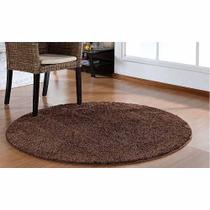 Tapete Sala Redondo 200m Classic Marrom Castor