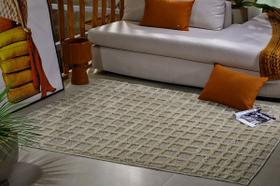 Tapete Sala Relevo Jazz Perola/ Cinza 1,50 X 2,00 Des 17