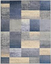 Tapete Sala São Carlos Supreme Quadros 2,50x3,50m Azul
