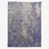 Tapete Sala Sem Pelo Abstrato azul 250x300 Antiderrapante