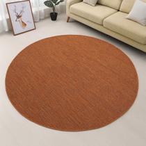 Tapete sala sisal antiderrapante redondo 1,50 de diametro terracota s578
