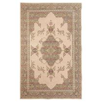 Tapete Sala Tabriz Bege Verde 150X200 Cm Classico Tipo Belga Tapete Sala Tabriz Bege Verde 150X200 Cm Classico Tipo Belga