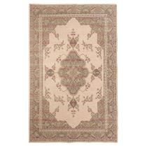 Tapete Sala Tabriz Bege Verde 200x300 Cm Classico Tipo Belga