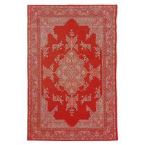 Tapete Sala Tabriz Vermelho 100X150 Cm Classico Tipo Belga