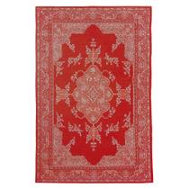 Tapete Sala Tabriz Vermelho 200X250 Cm Clássico Tipo Belga