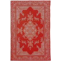 Tapete Sala Tabriz Vermelho 200X300 Cm Classico Tipo Belga