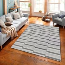 Tapete Sala Top 2,00x2,50 Antider. Slim Compasso Grafite Tapete Sala Top 2,00x2,50 Antider. Slim Compasso Grafite