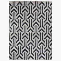 Tapete Sala Vegas Prime 200X300 Cm Cinza Preto Geometrico 3D