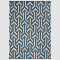 Tapete Sala Vegas Prime 250X350 Cm Azul Moderno Geométrico