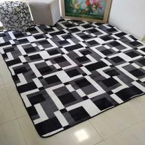 tapete sala veludo alto relevo 3d 2,00x1,40 black friday