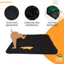 Tapete Sanitário Higiênico Pet Lavável 70x50cm Preto Esconde o Xixi Impermeável Discreto Tapete Sanitário Higiênico Pet Lavável 70x50cm Preto Esconde o Xixi Impermeável Discreto