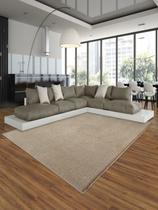 Tapete São Carlos Ecletik Macio Bege Forrado 2,00x2,50