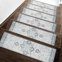 Tapete sarben Non Slip Stair Treads 15 unidades 20x76 cm azul