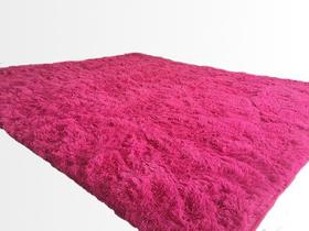 Tapete Saturs Shaggy Pelo Alto Rosa - 50 x 100 cm Tapete para Sala e Quarto