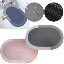 Tapete Seca Rápida Absorvente Antiderrapante Banheiro Box Tapete Seca Rápida Absorvente Antiderrapante Banheiro Box