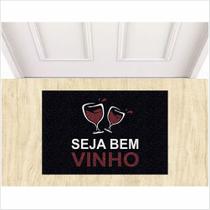 Tapete seja bem vinho - preto Tapete seja bem vinho - preto