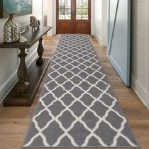 Tapete SHACOS 80x365 cm cinza claro antiderrapante Hallway Runner