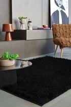 Tapete Shaggy Antiderrapante Pelo Alto Macio 2,00x2,50 Studio Preto Tapete Shaggy Antiderrapante Pelo Alto Macio 2,00x2,50 Studio Preto