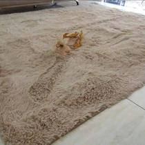 Tapete Shaggy Felpudo 3,00 x 2,00 Sala Quarto Macio Pelos Altos