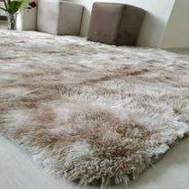 Tapete Shaggy Macio Sala e Quarto Peludo Felpudo 1,00 X 1,40 Luxo