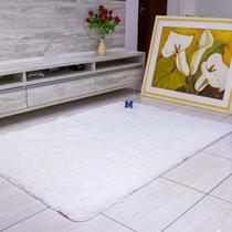 Tapete Shaggy Macio Sala e Quarto Peludo Felpudo 1,00 X 1,40 Luxo