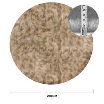 Tapete Shaggy Mesclado Redondo 200cm