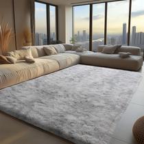 Tapete Shaggy Zentavio Soft Fluffy 180x270cm para Sala de Estar