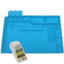 Tapete Silicone Antiestática Grande 48x32cm Pro +6 espátulas Tapete Silicone Antiestática Grande 48x32cm Pro +6 espátulas