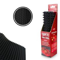 Tapete Silicone Churrasco Grelhados Preto Saudáveis e Saborosos