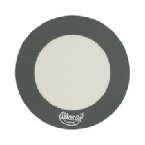 Tapete Silicone e fibra de Vidro Redondo Branco e Cinza para Confeitaria de Bolos e Biscoitos 15cm