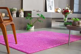 Tapete silky 1,50 x 2,00 pelo macio sala quarto escritorio comercio 100% antiderrapante lancer (sl-06-rosa)