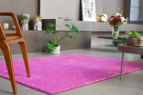 Tapete silky 2,00 x 2,50 pelo macio antiderrapante moderno facil de limpar lancer (sl06-rosa)