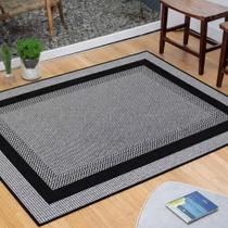 Tapete sisal lancer 1,50 x 2,00 s-587 preto/cinza