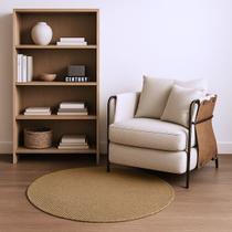 Tapete Sisal Natural Basic Plus Redondo Casa Quarto 0,95x0,95