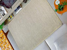 Tapete Sisal sem pelo antiderrapante lavável super resistente 1.50x1.00 S570F - Lancer