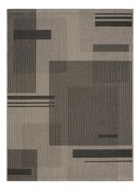 Tapete Sisal Sem Pelo Eco-Nature Painel Bege/Chumbo 150X200