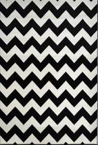 Tapete Smart 190x280 1681 HS11 chevron preto