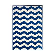 Tapete Smart Para Sala 190x280 2462 X33 zig zag azul