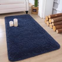 Tapete Soft Runner Chicrug Plush azul marinho 61x122 cm Tapete Soft Runner Chicrug Plush azul marinho 61x122 cm