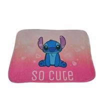 Tapete Stitch Infantil Sublimado Flannel Vários Personagens Impressão Digital Antiderrapante