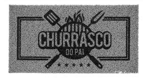 Tapete Super Print Churrasco do Pai 40x75cm Kapazi