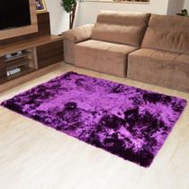 Tapete Super Shaggy Confort 100 X 150Cm Roxo Rayza Tapetes