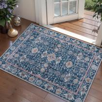 Tapete Tangsoo Vintage Blue Floral 60x90cm poliéster Tapete Tangsoo Vintage Blue Floral 60x90cm poliéster