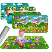 Tapete Tatame Crianças Infantil Dupla Face 0,90 X 1,20