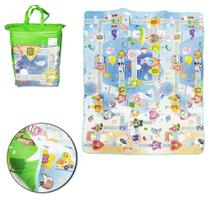Tapete tatame de eva infantil dupla face estampado 180x120cm