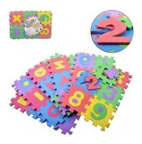 Tapete Tatame Eva Educativo Infantil 36 PEÇAS 14X14CM 7mm