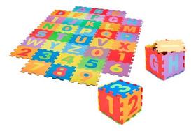 Tapete Tatame Eva Infantil 36pçs Letras Números 28x28cm 5mm Tapete Tatame Eva Infantil 36pçs Letras Números 28x28cm 5mm