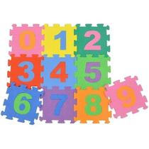 Tapete Tatame Eva Infantil Numeros 10 Peças 28x28cm 8mm