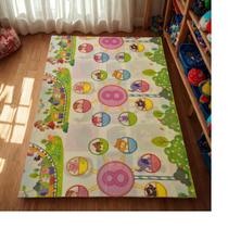 Tapete Tatame Infantil Dobrável Dupla Face 2x1,5m Antiderrapante Engatinhar Impermeável Confortável Educativo Acompanha Sacola Lavável Seguro Macio Es